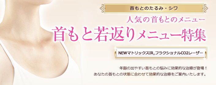 首もと若返りメニュー